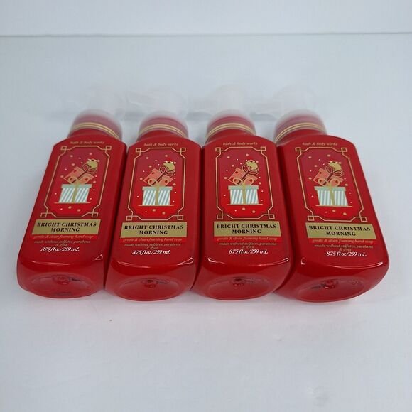 4 Bright Christmas Morning Gentle Foaming Hand Soap 8.75 oz ea Bath Body Works - Picture 5 of 5